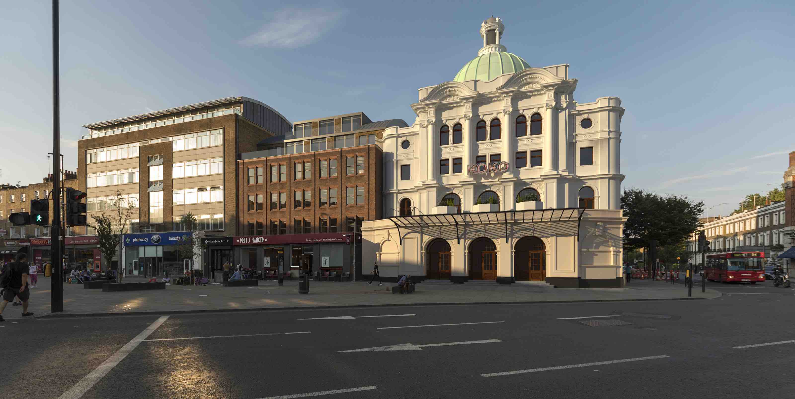  camden high street: 10,000 sq/ft office addition with 3 high quality apartments 